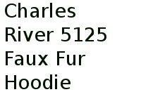 Charles River 5125 Faux Fur Hoodie