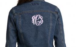 Jean Jacket Backside Monogram Choice