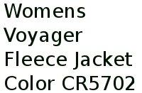 Womens Voyager Fleece Jacket Color Cr5702