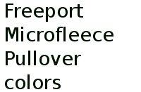 Freeport Microfleece Pullover Colors