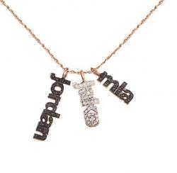 Rose Gold Plated Set Of Three Names