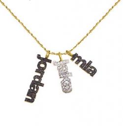 Gold Plated Set Of Three Names