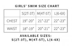 Wb Girls Swimsuit Sizes