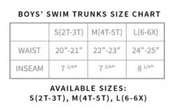 Wb Boys Trunk Sizes