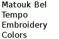 Matouk Bel Tempo Embroidery Colors