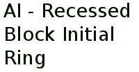 Ai - Recessed Block Initial Ring 