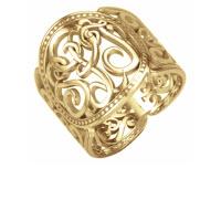 Sterling Silver With Yellow Gold Plating 