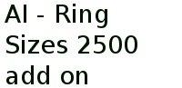 Ai - Ring Sizes 25.00 Add On 