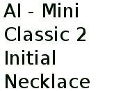 Ai - Mini Classic 2 Initial Necklace 