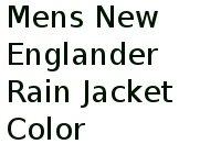 Mens New Englander Rain Jacket Color