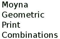 Moyna Geometric Print Combinations