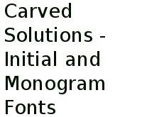 Carved Solutions - Initial And Monogram Fonts