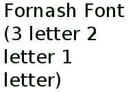 Fornash Font (3 Letter, 2 Letter, 1 Letter)