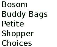 Bosom Buddy Bags Petite Shopper Choices