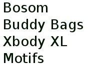 Bosom Buddy Bags Xbody Xl Motifs