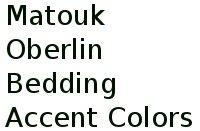 Matouk Oberlin Bedding Accent Colors