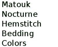 Matouk Nocturne Hemstitch Bedding Colors