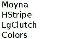 Moyna H.stripe Lg.clutch Colors