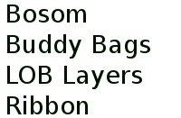 Bosom Buddy Bags Lob Layers Ribbon