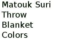 Matouk Suri Throw Blanket Colors