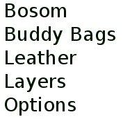 Bosom Buddy Bags Leather Layers Options