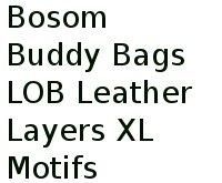 Bosom Buddy Bags Lob Leather Layers Xl Motifs