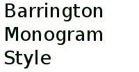 Barrington Monogram Style