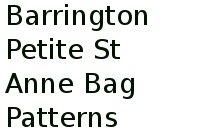 Barrington Petite St. Anne Bag Patterns