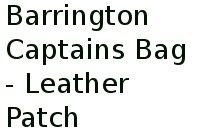 Barrington Captains Bag - Leather Patch