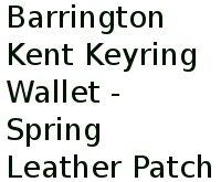 Barrington Kent Keyring Wallet - Spring Leather Patch