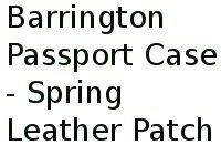 Barrington Passport Case - Spring Leather Patch