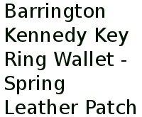 Barrington Kennedy Key Ring Wallet - Spring Leather Patch