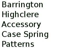 Barrington Highclere Accessory Case Spring Patterns