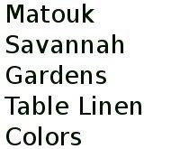 Matouk Savannah Gardens Table Linen Colors