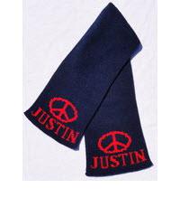 Peace Sign Scarf With Name