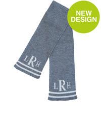 Classic Monogram And Stripes Scarf