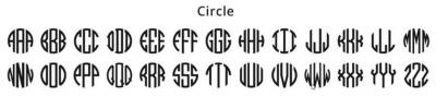 Circle - Initials Only