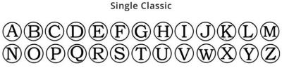 Single Classic - Single Letter Only