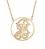 monogrammed+necklace+with++single+baroque+initial+