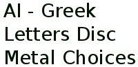 87469 Greek Letters Disc Pendant 