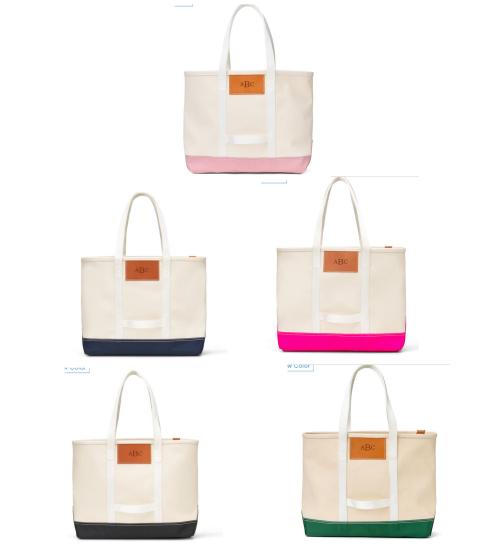 Personalized Boulevard Canvas Finn Tote   Luggage & Bags > Shopping Totes