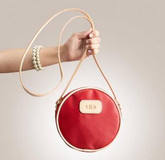 Jon Hart Designs Personalized Luna Round Canvas Crossbody  Apparel & Accessories > Handbags > Cross-Body Handbags