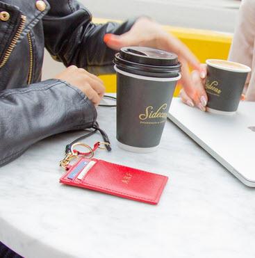  Lana Red Leather Lanyard Monogrammed  Apparel & Accessories > Lanyards