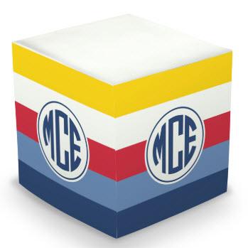 Boatman Geller Bold Stripe Nautical Memo Cube  Office Supplies > General Supplies > Paper Products > Sticky Notes