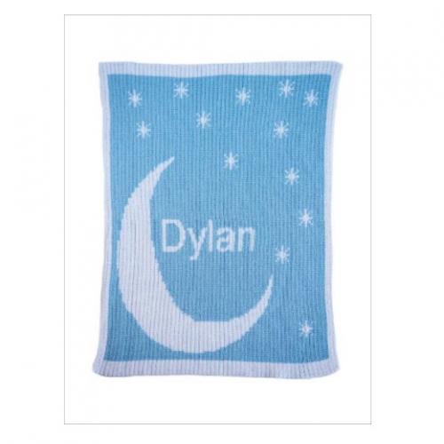 Moon and Stars Personalized Butterscotch Blankees  Home & Garden > Linens & Bedding > Bedding > Blankets