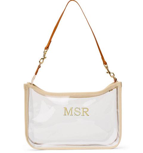 Boulevard Scout Clear Crossbody Bag Monogrammed  Apparel & Accessories > Handbags > Cross-Body Handbags