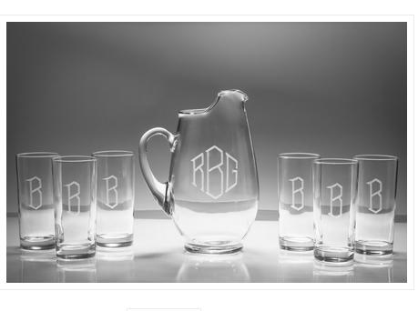 Monogrammed Mario Lanza Pitcher   Home & Garden > Kitchen & Dining > Tableware > Serveware > Serving Pitchers & Carafes