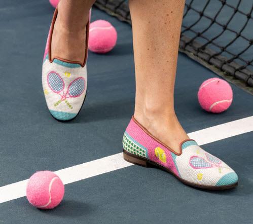 ByPaige Ladies Tennis Needlepoint Loafers  Apparel & Accessories > Shoes > Loafers