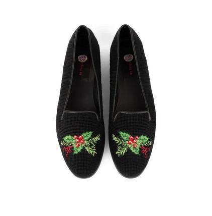 By Paige Holiday Holly Needlepoint Loafers  Apparel & Accessories > Shoes > Loafers