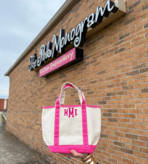 Monogrammed Handy Open Top Tote   Apparel & Accessories > Handbags > Tote Handbags